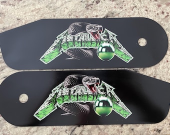 Magnetic hinge artwork for Stern Metallica Pinball
