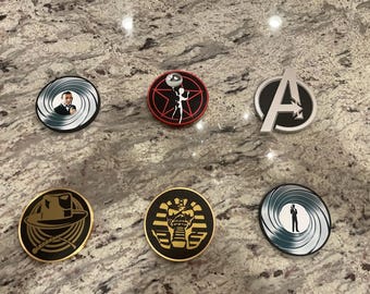 set of magnetic hinge covers/logos for Stern pinballs