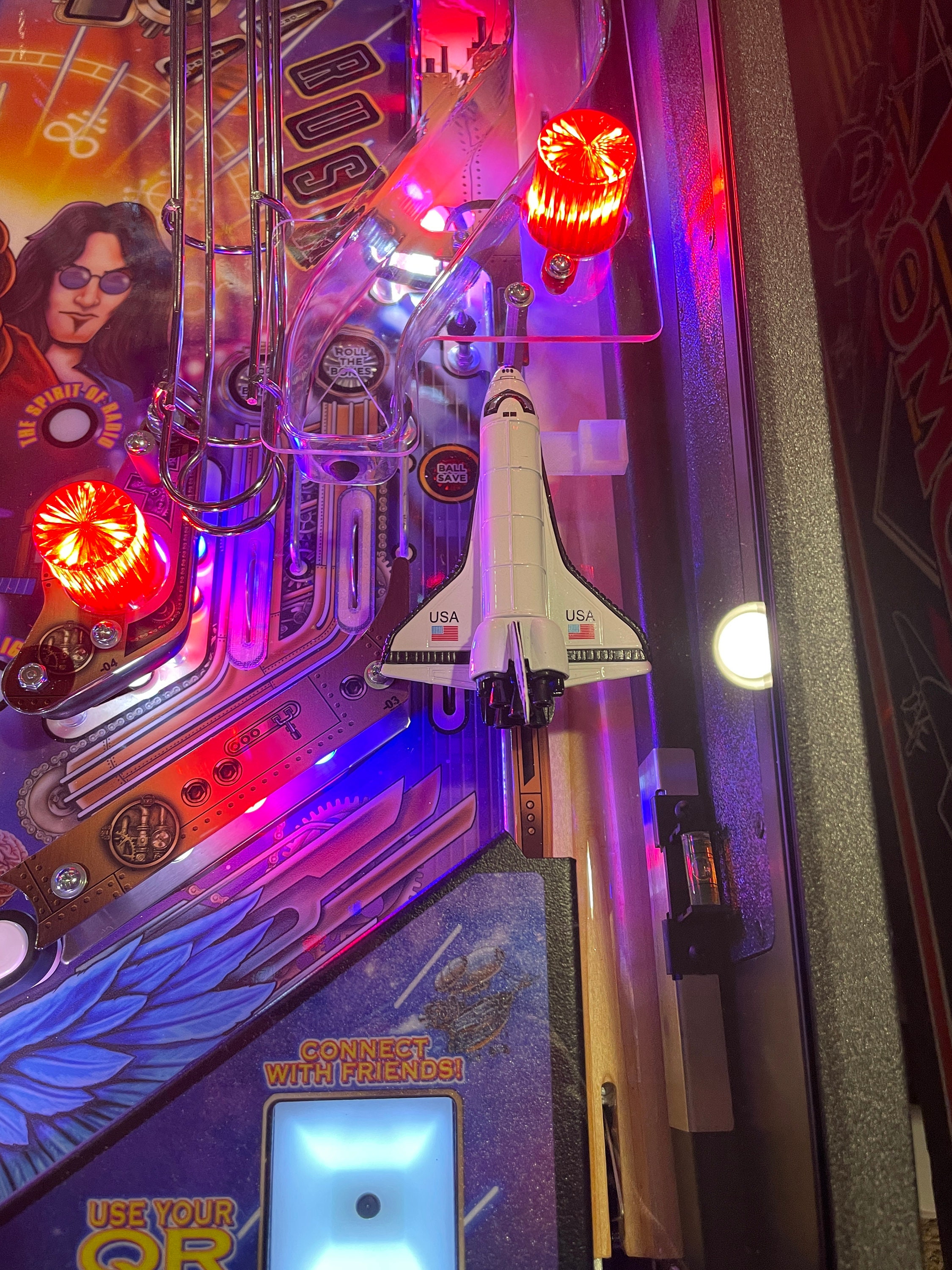 Stern Rush Pinball countdown Space Shuttle Columbia Mod Etsy