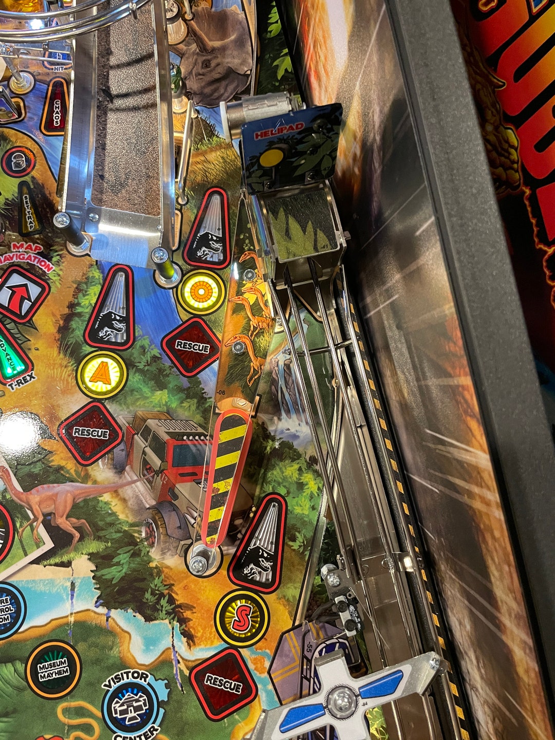 Stern Jurassic Park Pinball 3rd Flipper Post Support/protector Etsy