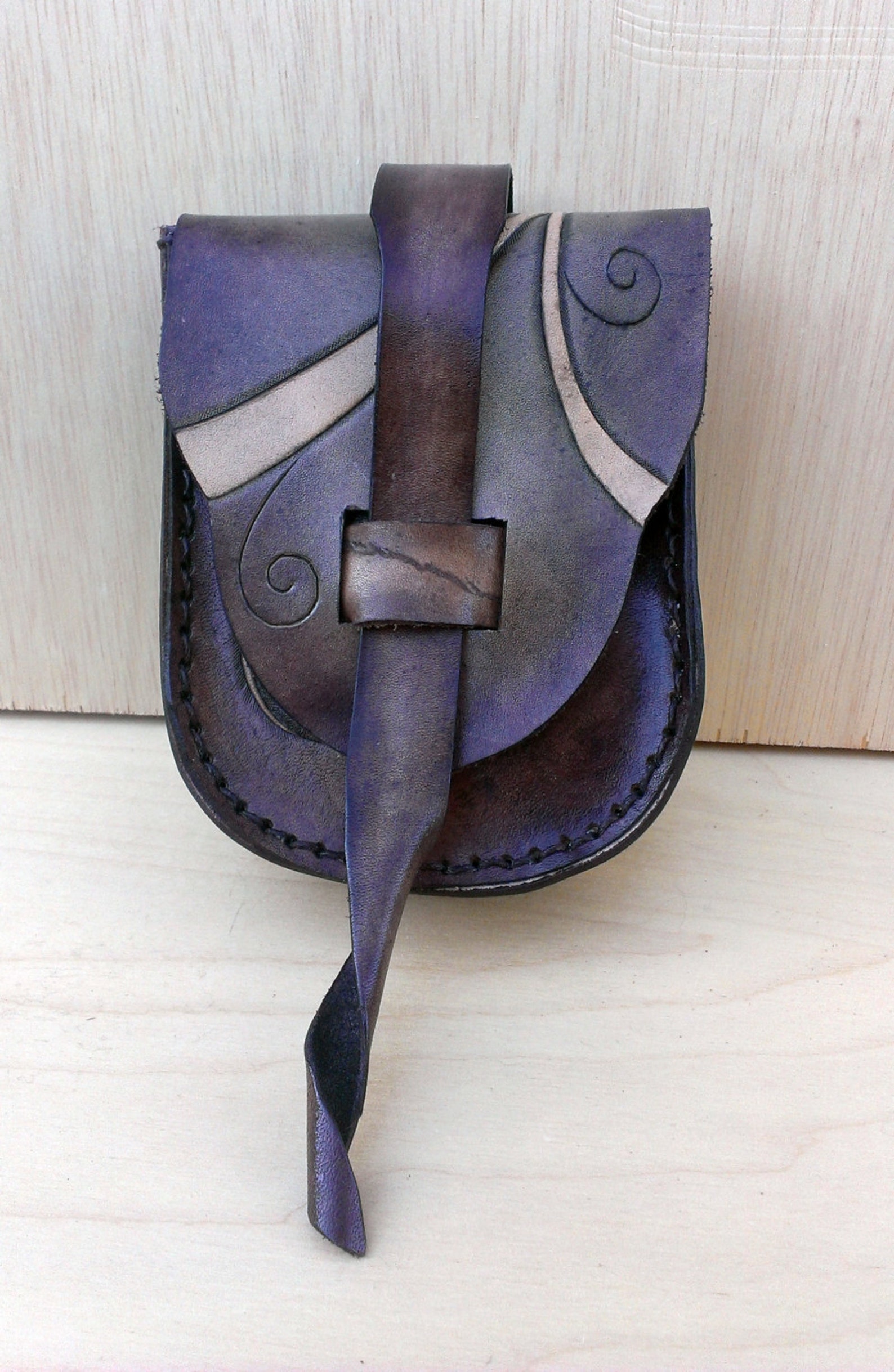 Leather hip pouch Etsy