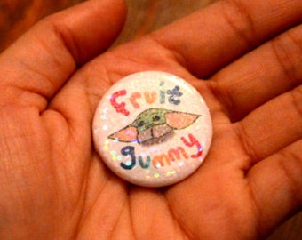 Fruit Gummy 1.25" Holographic Pin
