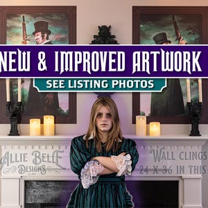 Haunted Mansion Dueling Ghosts Canvas Prints - Halloween Decor
