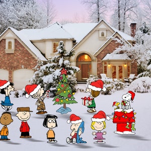 Christmas Characters Decoration Waterproof PVC with UV Fade resistant inks Indoor or Outdoor