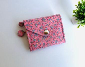 Blue roses small wallet, Women wallet small, Pink small wallet, Small wallets women, Small wallet with yellow flowers, Butterflies wallet