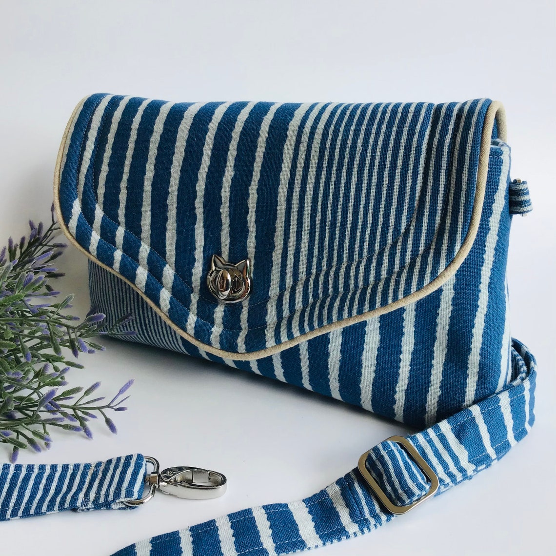 Shoulder bag for women Small fabric bag Handmade fabric bag Etsy