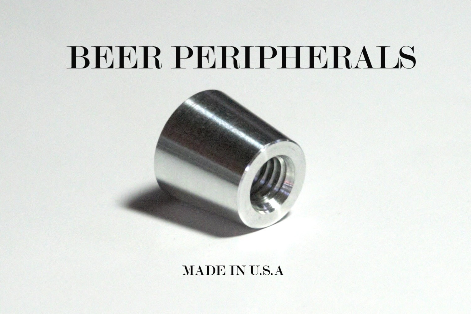 10 Pack Tapered Beer Tap Handle Ferrule Chrome Aluminum 5/16'18 and 3/