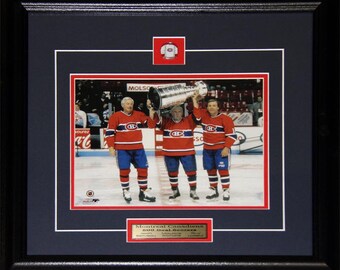 Jean Beliveau Boom Boom Geoffrion /& Henri Richard Photo 16X20
