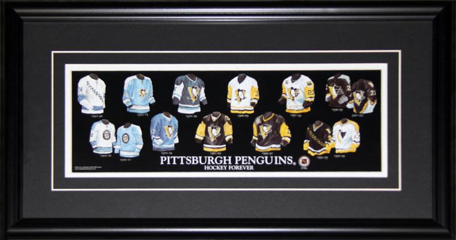 Pittsburgh Penguins Jersey Evolution NHL Hockey Memorabilia | Etsy