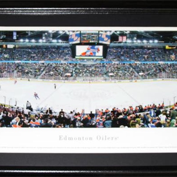 Edmonton Oilers Rexall Place Panorama Hockey Memorabilia Collector Frame