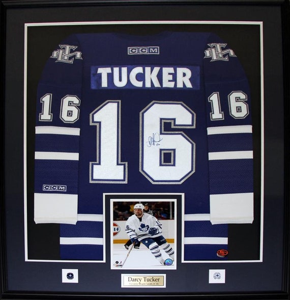 Darcy Tucker Toronto Maple Leafs Signed Jersey Hockey Collector Frame Etsy Canada