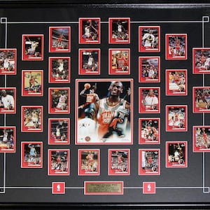 Ensemble de cartes hommage Michael Jordan Upper Deck, cadre de collection pour basket-ball