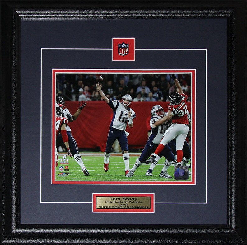 Tom Brady New England Patriots Superbowl Li 8x10 Frame Image 0