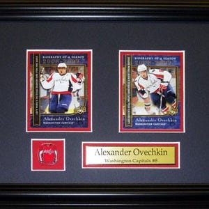 Alexander Ovechkin Washington Capitals, cadre de collection pour 2 cartes de hockey