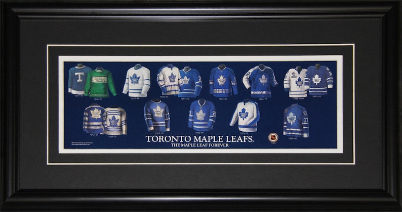 Toronto Maple Leafs Jersey Evolution Frame