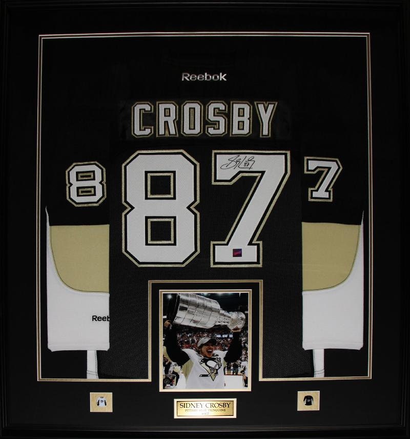 sidney crosby framed jersey