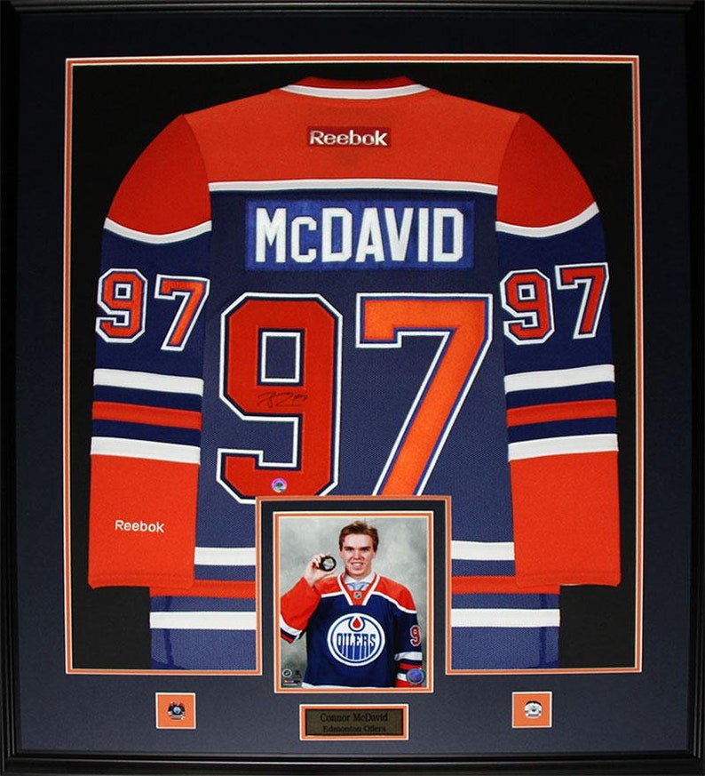 connor mcdavid framed jersey