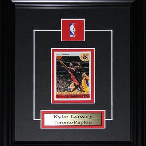 Cadre de collection pour basket-ball Kyle Lowry Raptors de Toronto à une carte