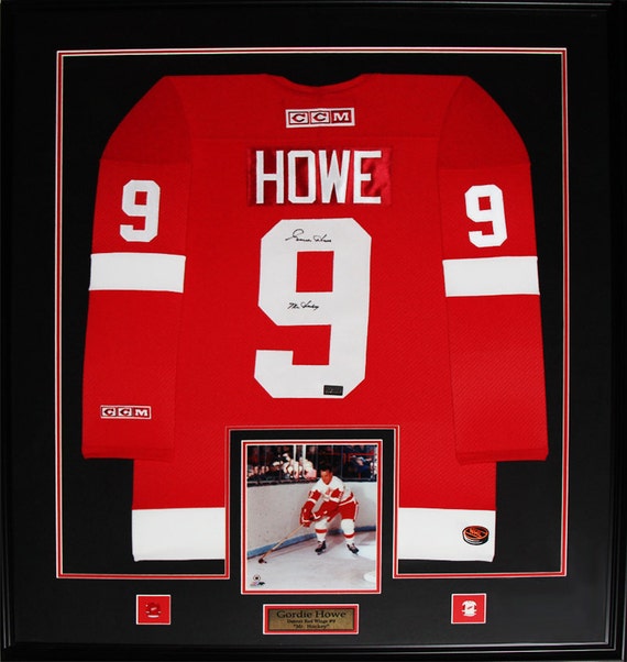 gordie howe autographed jersey