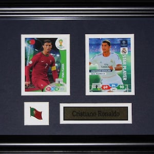 Cadre de carte de la FIFA 2 de football du Real Madrid de l'équipe du Portugal de Cristiano Ronaldo