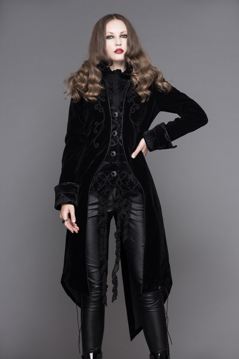 Women's Swallowtail Jacket Tuxedo Style Winter Coat | Etsy