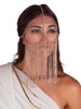 Crystal Clear Face Mask ~ Chains and Crystals ~ Goddess, Cosplay, Cleopatra, Halloween Costume