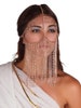 Crystal Clear Face Mask ~ Chains and Crystals ~ Goddess, Cosplay, Cleopatra, Halloween Costume 