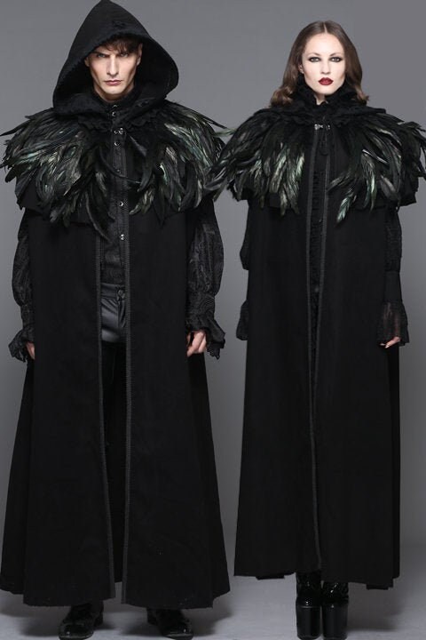black feather jacket mens