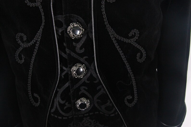 Velvet Tailcoat Jacket Black Burgundy Victorian Groom Tux | Etsy