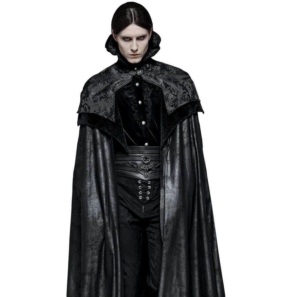 Black Cape High Collar Men ☀ Women ...