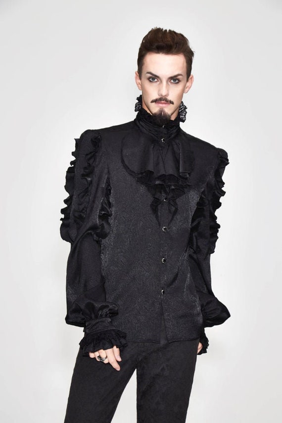 long ruffle shirt