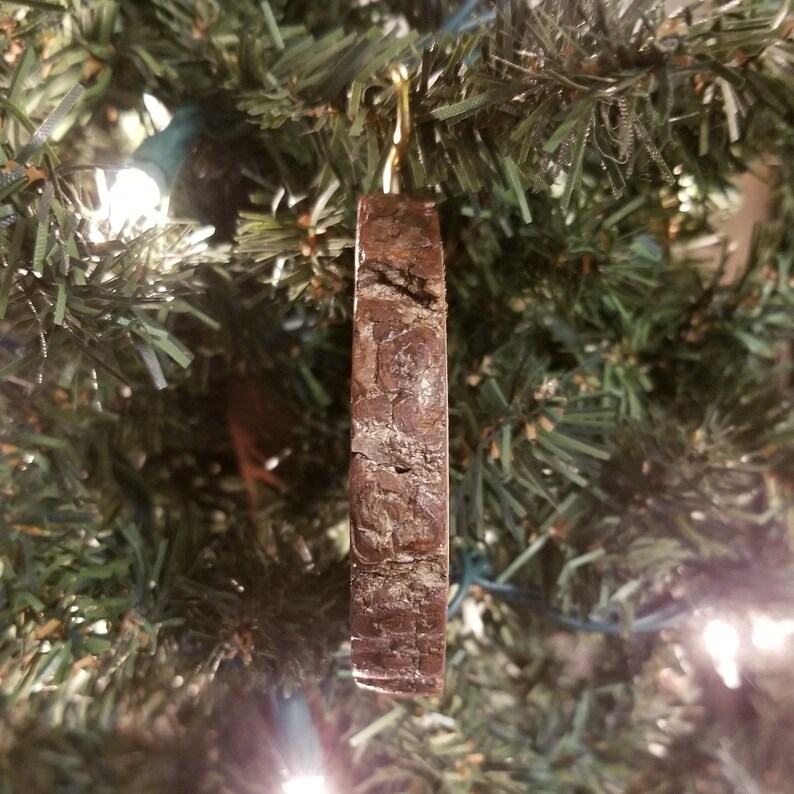 Adorable Snowman Face Wood Slice Ornament
