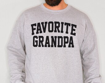 Favorite Grandpa Sweatshirt, Family Crewneck Sweater
