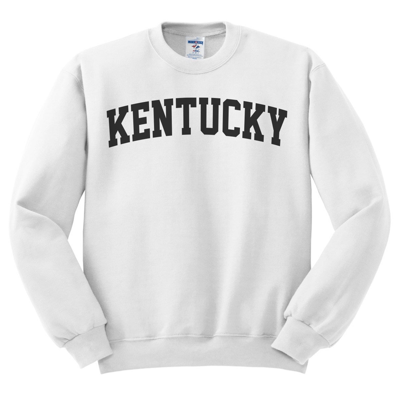 Kentucky Sweatshirt Collegiate Text Kentucky Sweater KY - Etsy