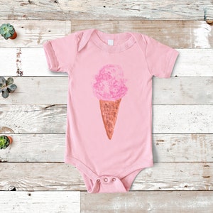 Ice Cream Baby Infant Bodysuit, Cute Infant Graphic, Ice Cream Bodysuit, Ice Cream Baby Clothing, Baby Shower Gift, Gift For New Mom