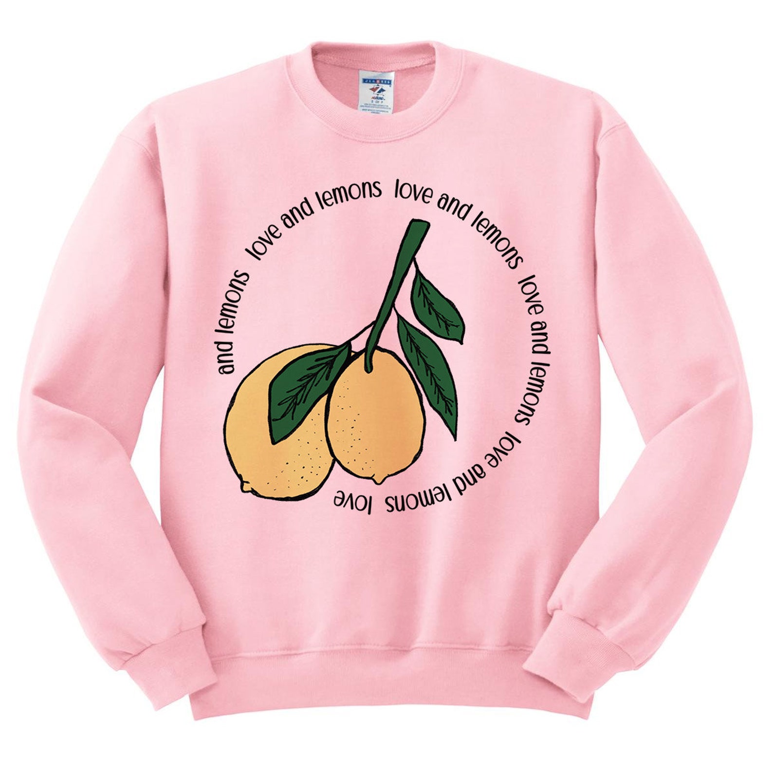 Love and Lemons Sweatshirt Lemon Print Lemon Fruit Sweater | Etsy