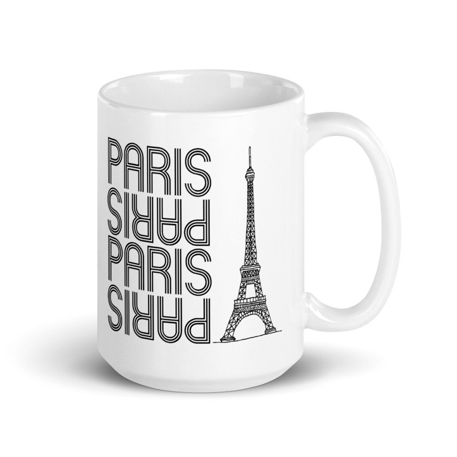 Paris Mug Paris France Coffee Mug 11oz 15oz Ceramic Mug Etsy