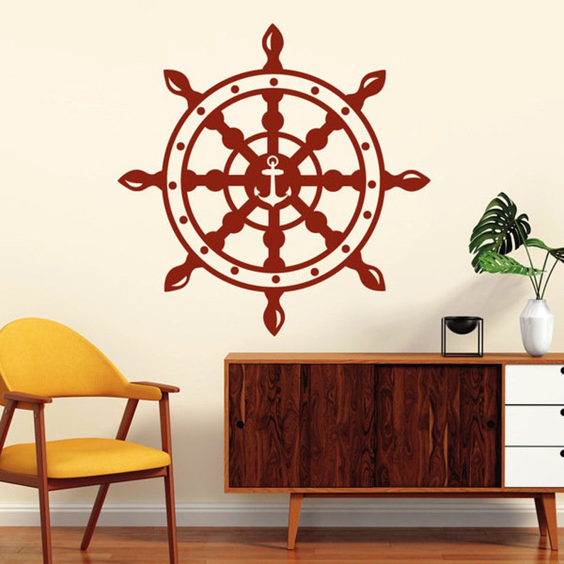Wall Tattoos steering Ship Anchor Maritim
