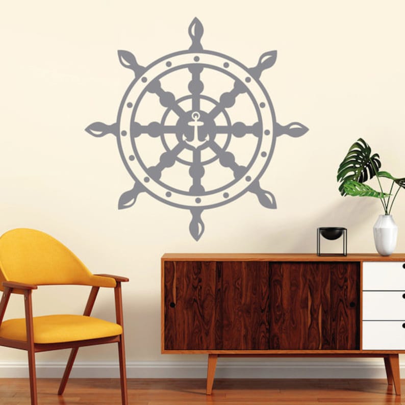 Wall Tattoos steering Ship Anchor Maritim