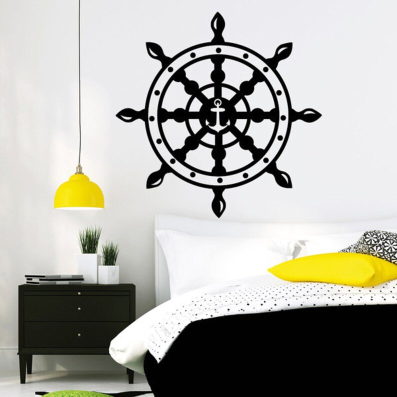 Wall Tattoos steering Ship Anchor Maritim