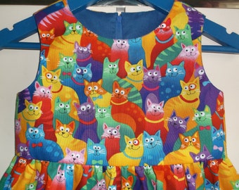 Cartoon cats dress