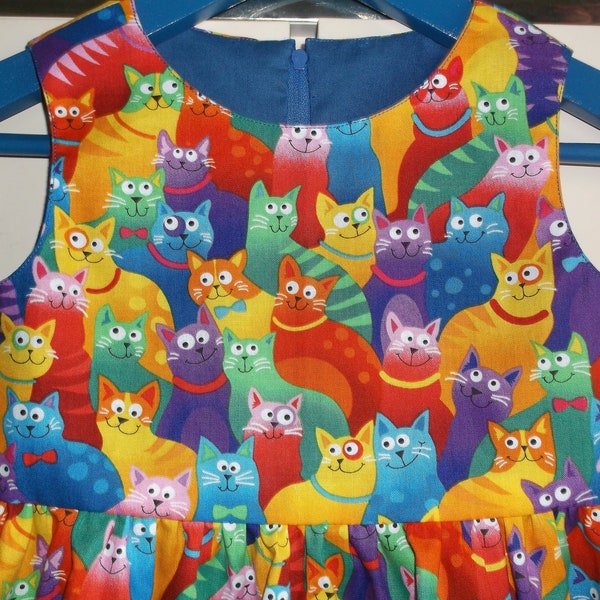 Cartoon cats dress