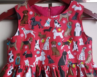 Pink dogs dress