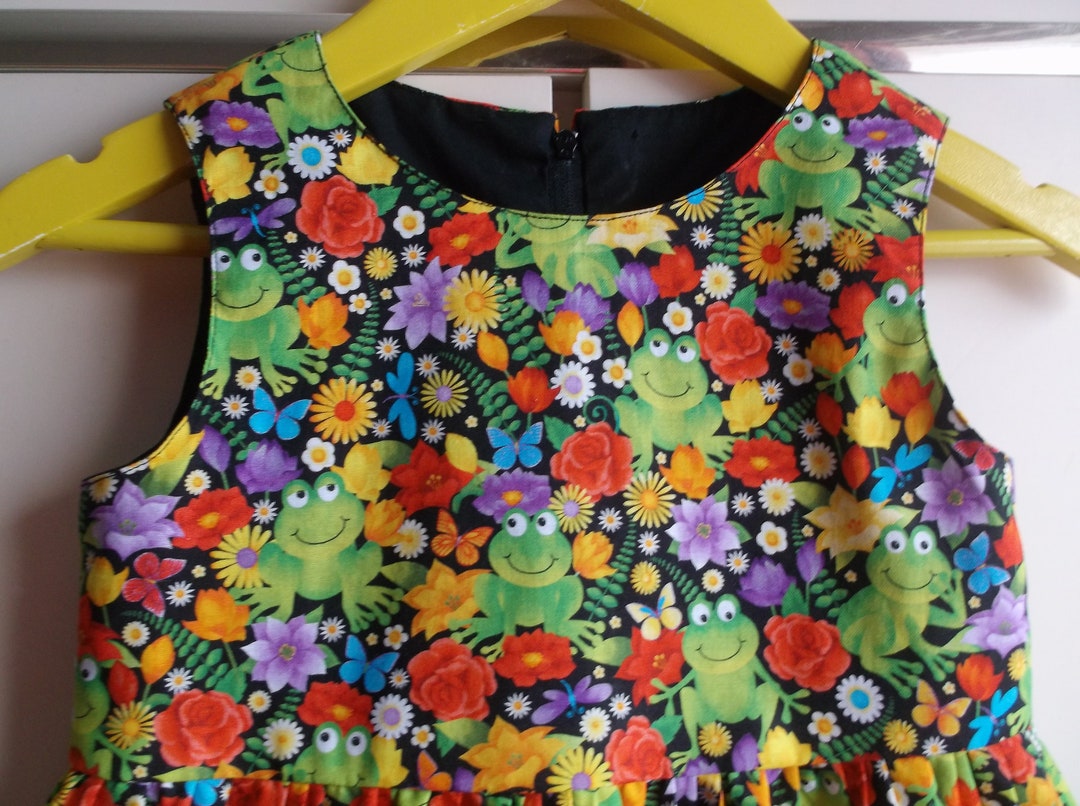 Cute Frogs Dress Etsy UK