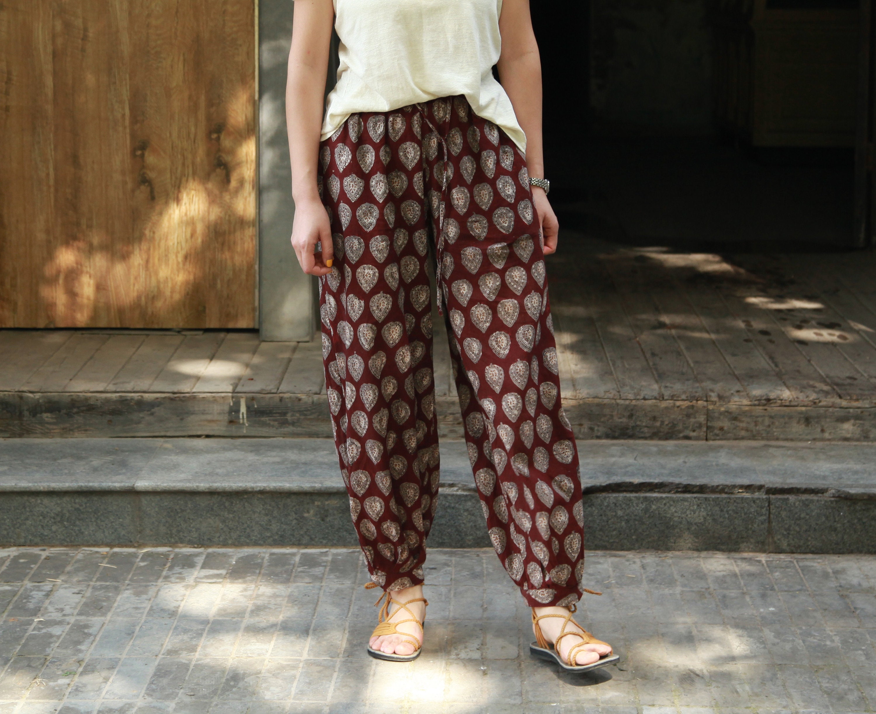 Customized/women's Loose Cotton Pants Large Size Trousers Etsy