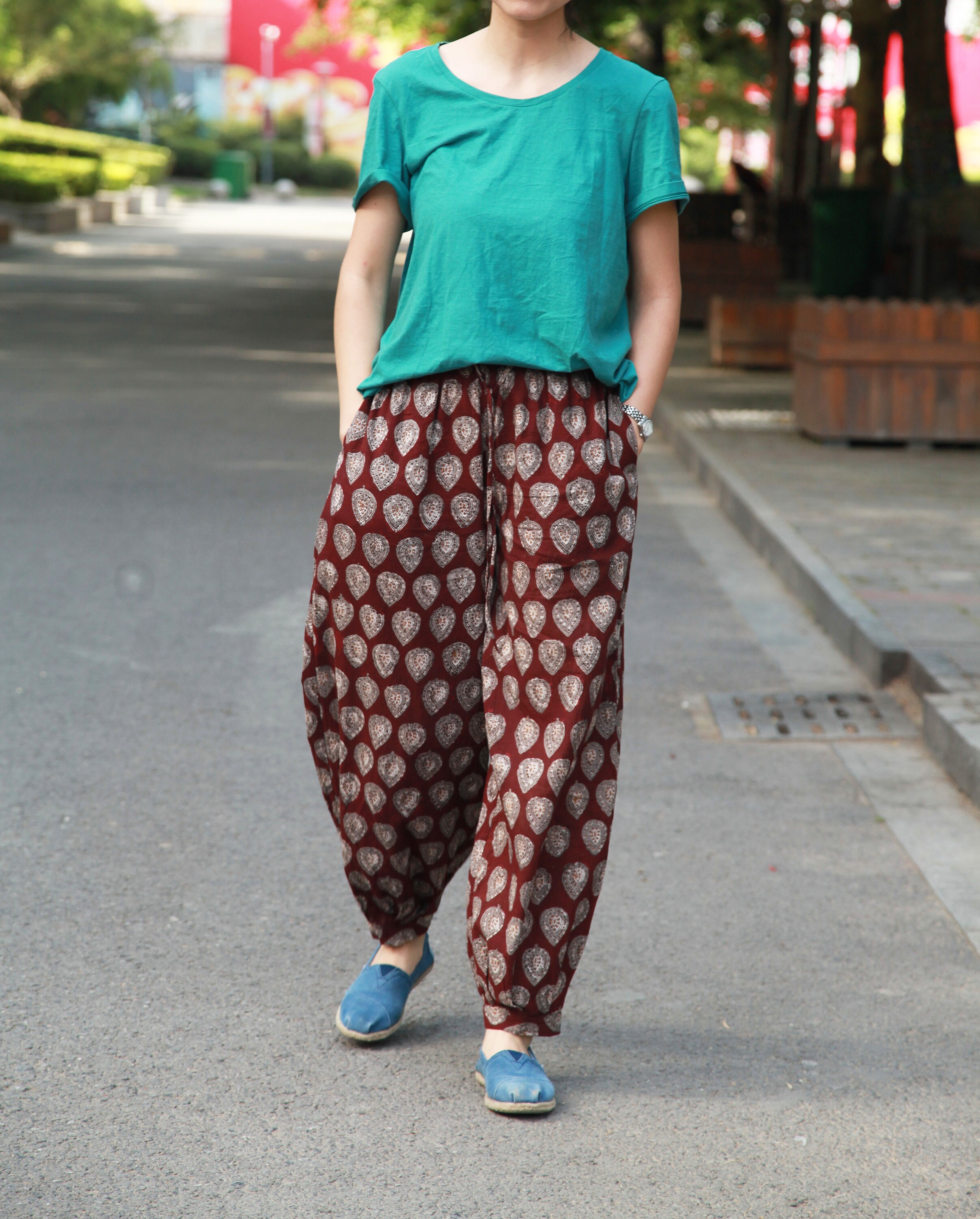 Customized/women's Loose Cotton Pants Large Size Trousers Etsy