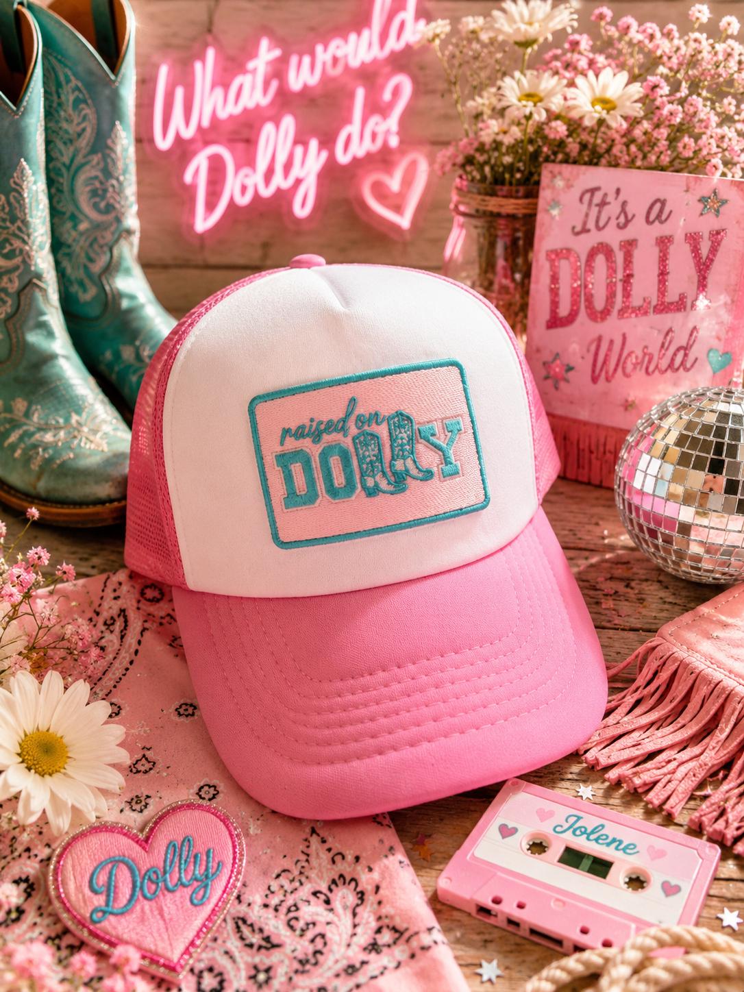 Raised on Dolly Trucker Hat - Etsy