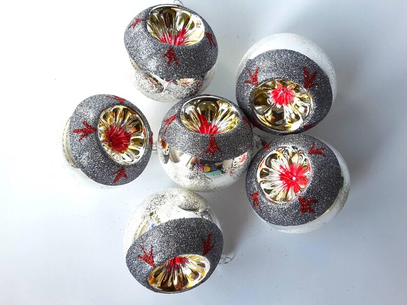 Czechoslovakia Blown Glass Christmas Bulbs Ornaments Etsy