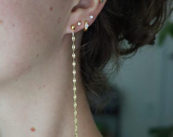 Gold Chain Duster Earrings