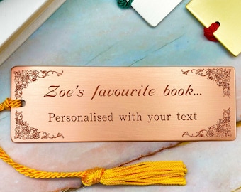 Personalised gifts for women, personalized gifts for her, personalised bookmark, engraved gifts for wife, custom gifts for daughter,